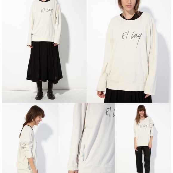 Raquel Allegra 'El Lay' Crewneck Sweatshirt - Picture 1 of 12